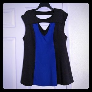 Torrid Peplum Keyhole Peek-A-Boo Top Never Worn